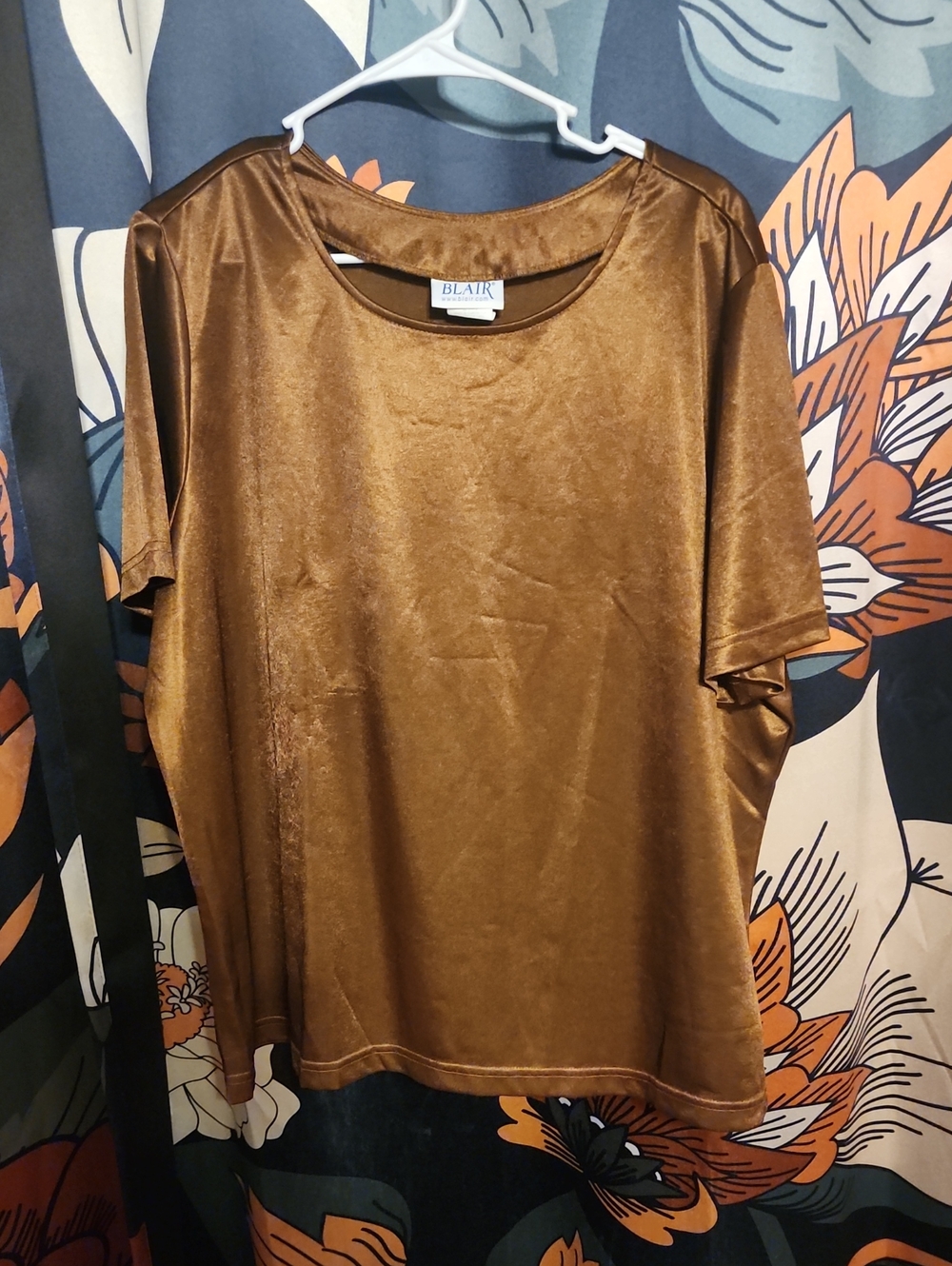 Blair Metallic Bronze Short Sleeve Tee